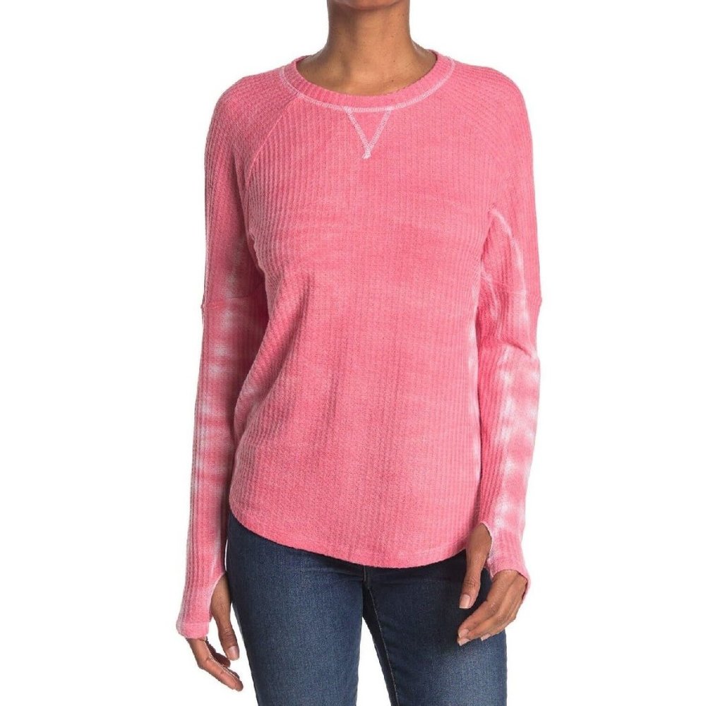 Sweet Romeo Tie-Dye Thermal Top